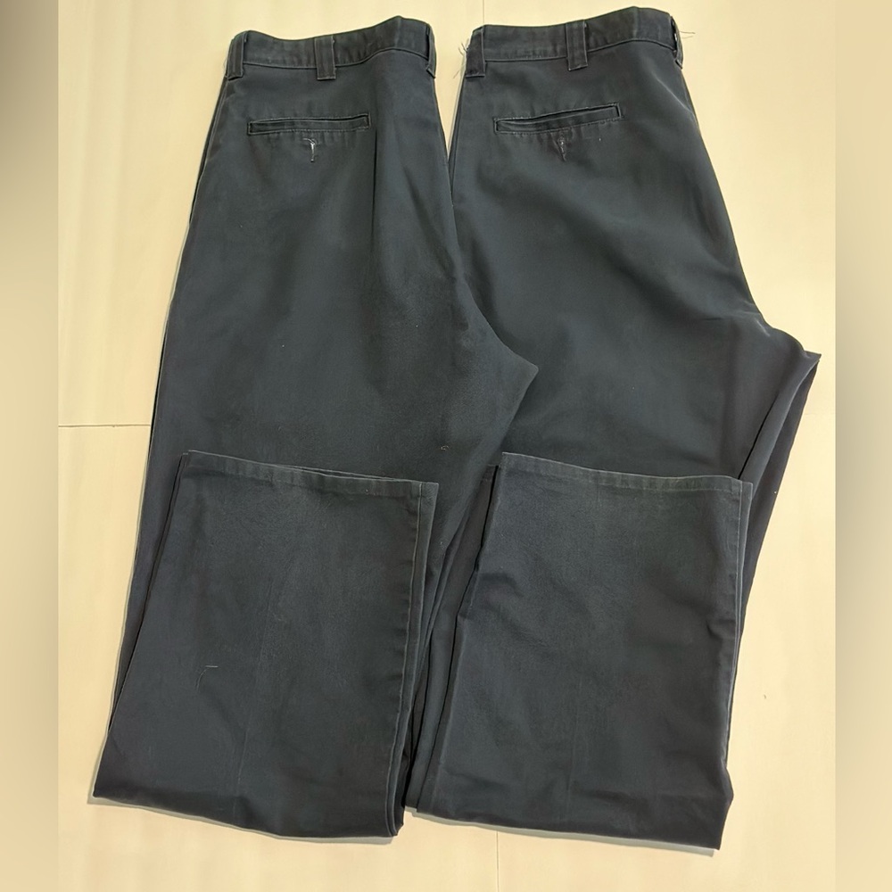 Lot of 2 Dickies Navy Blue Pants 38x34